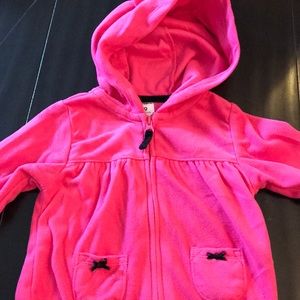 Carters baby girl pink hoodie